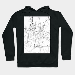 Brno Czech Republic City Map Hoodie